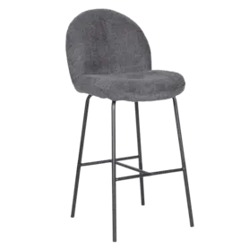 Бар стол РАЛИ- сив цвят дамаска