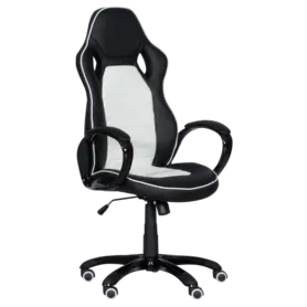 Геймърски стол ИВАЙЛО- в два цвята, бял-черен