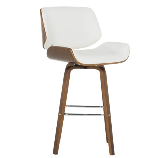 Бар стол ЙОСИФ- бял цвят