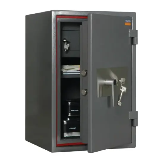 Метален сейф PMT комбиниран 67, огнеупорен, тристранно заключване