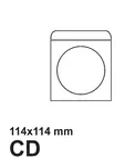 Плик самозалепващ CD 114х114 бял 50 бр