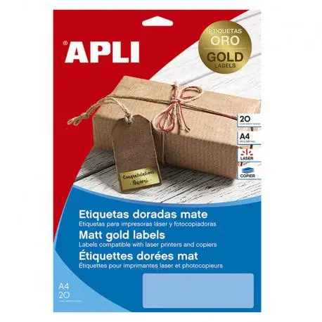 Полиестерни етикети злато 63.5х29.6 мм