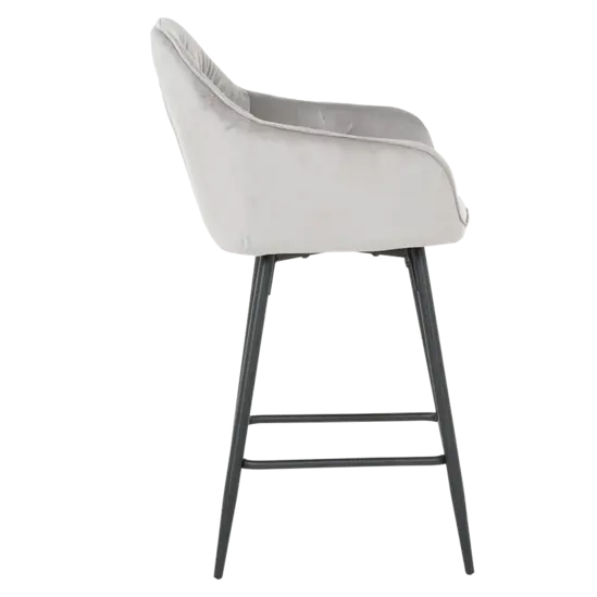 Бар стол АЛЕГ- снимка отстрани, черни крака