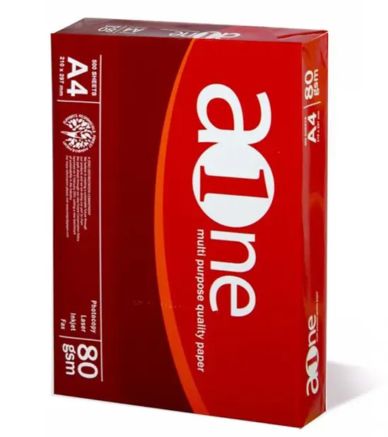 Пакет копирна хартия A-ONE A4 80гр 500л- сниман отпред