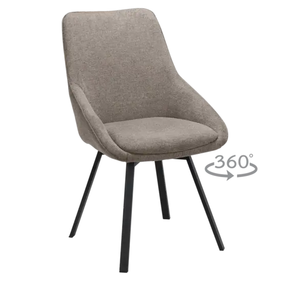 Трапезен стол ЕВЕЛ- бежов