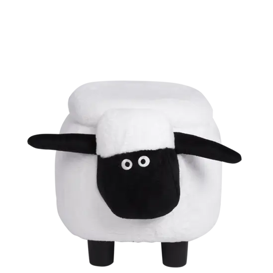 Табуретка детска с ракла овца-снимка отпред