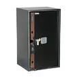 Метален сейф UNS YL DB1 EL - черен на цвят, отворен