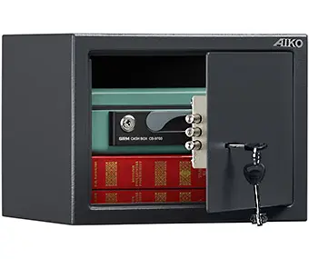 Отворен Метален сейф T - 230, напълнен с документи