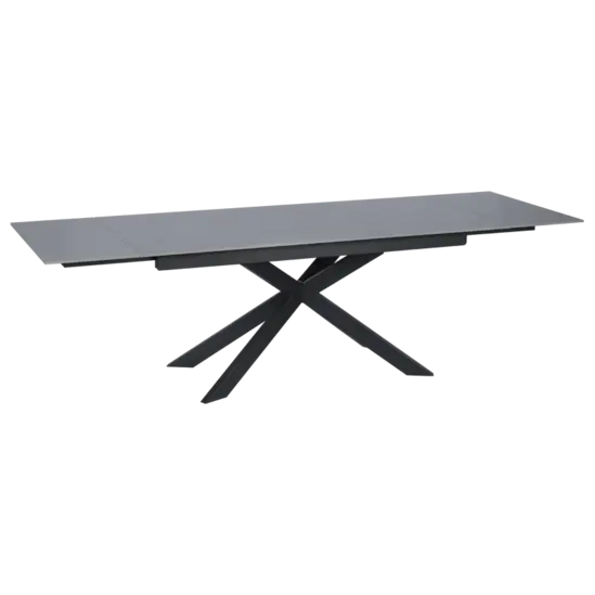 Трапезна маса ЛЕОНОРА разтегателна- черен цвят крака