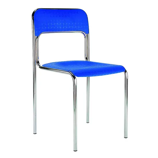 Посетителски стол КОРТИНА-син цвят