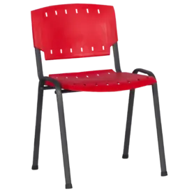 Посетителски стол ПАНАЙОТ- червен цвят