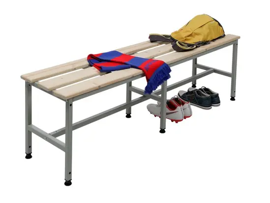 Пейка PMT 150 см - завъртяна надясно, с дрехи върху нея