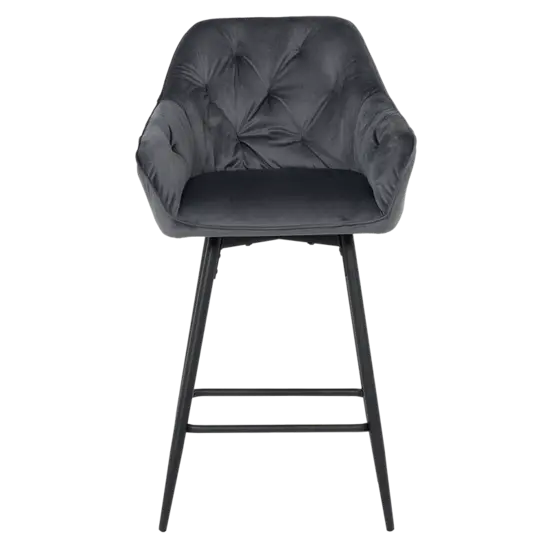 Бар стол АЛЕГ-Удобна седалка и облегалка тапицирани в дамаска