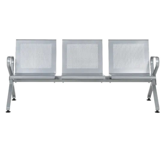 Посетителска пейка BTL 39- снимка отпред, 3 места