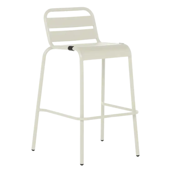 Бар стол ШАНИ- метален стол в светлосив цвят