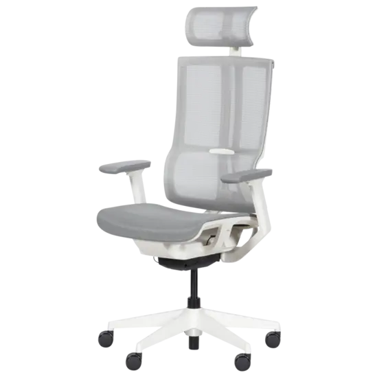 Работен стол НАКСОС- сив, ергономичен