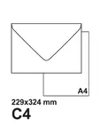 Плик за секретна поща С4 229х324 50 бр