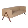 Диван триместен ТУТРАКАН ANT 03 - сниман отстрани, бежова дамаска