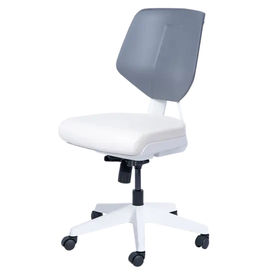 Работен стол ГЕРАНА ЛУКС - в два цвята, бял и сив