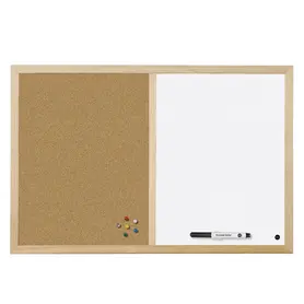 Комбинирана дъска 40х60 см с дървена рамка- две различни страни