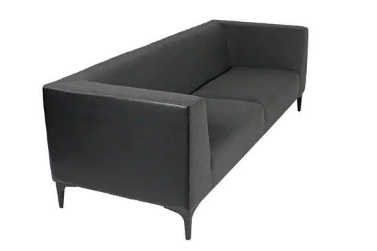 Триместен диван КАРДАМ ROTA 03 - сниман отляво, сив