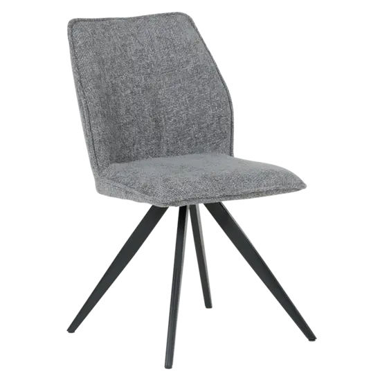 Трапезен стол ТОМА-сив цвят дамаска