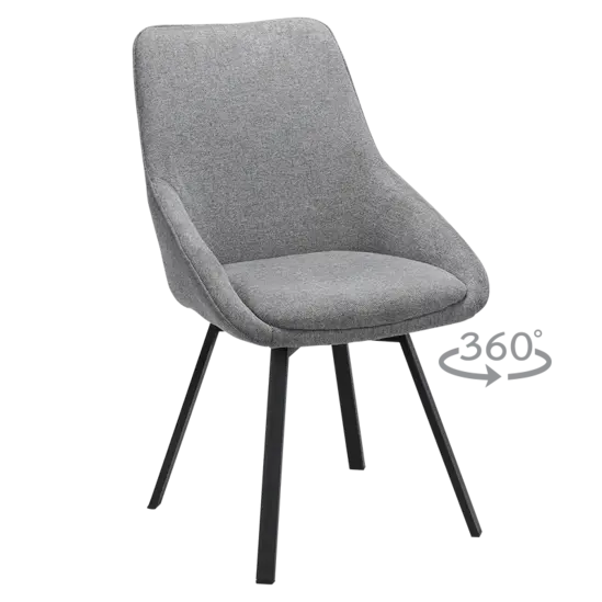 Трапезен стол ЕВЕЛ-сив