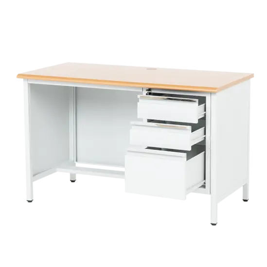 Работно бюро BTL 120 КА- индустрилно, с 3 отворени чекмеджета, празни