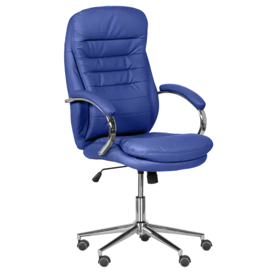 Директорски стол ВЕНЦИСЛАВ - син цвят, меки падове