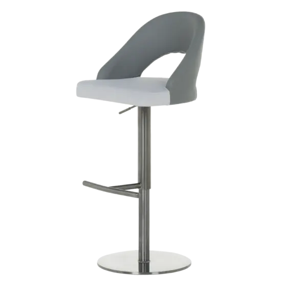 Бар столове КАРИН- бар стол, еко кожа с дамаска