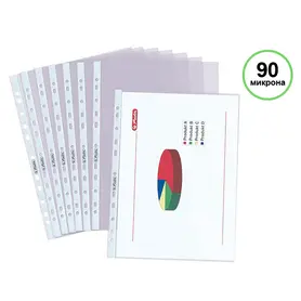 Джоб за документи А4 кристал 90 микр 50 бр