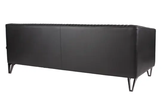 Диван триместен РЕСЕН LMA 03 - сниман в гръб, черен цвят