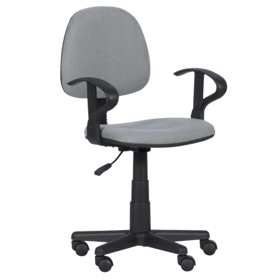 Детски стол ЛИЛИ - сива дамаска, снимка отпред