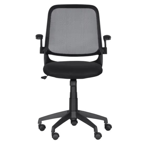 Работен стол АЛЕНА-сниман отпред, черен цвят