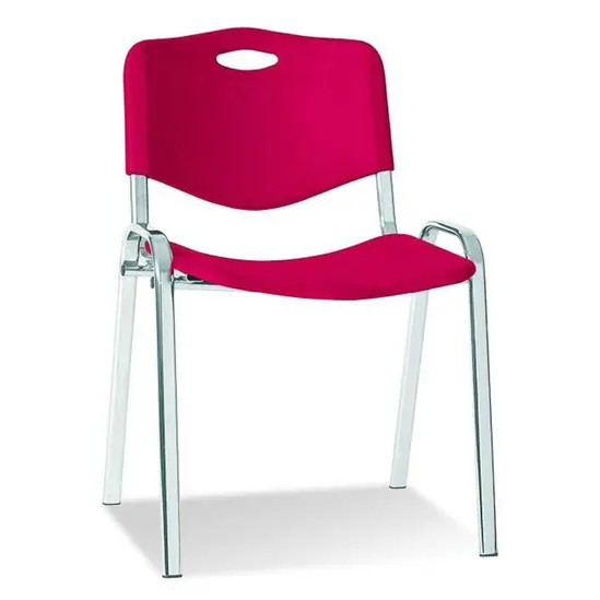 Посетителски стол ИНЕС- червен цвят