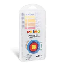 Бои темперни Primo 12 цвята x 7.5 мл в алум. тубички и PLL кутия