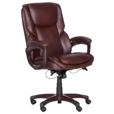 Директорски стол ДЕЙЗИ- сниман отпред, мека еко кожа