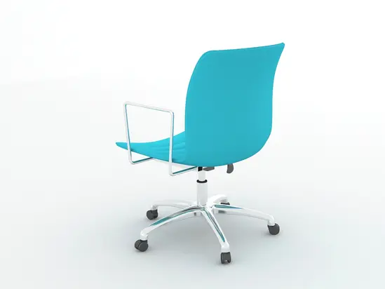 Работен стол ПРЕСЛАВ LN 001- хромирана база