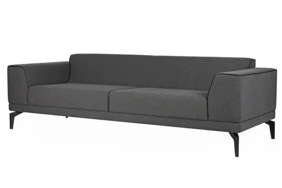 Триместен диван САМУИЛ SOLO 03 - снимка отдясно, сив