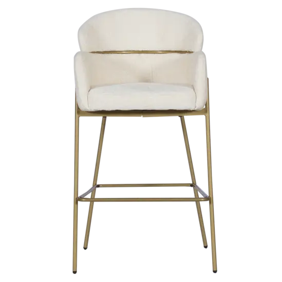 Бар стол КАТЕРИНА- Стабилна основа от прахово боядисан метал