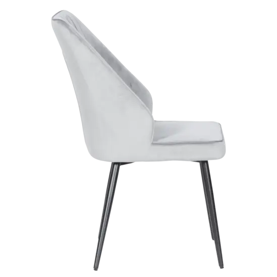 Трапезен стол МЕДЕЯ- сива дамаска