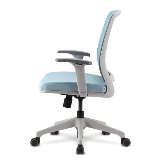 Работен стол COBI светлосин-сниман отстрани