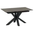 Трапезна маса ЛИДИЯ разтегателна-снимка отпред, черни крака