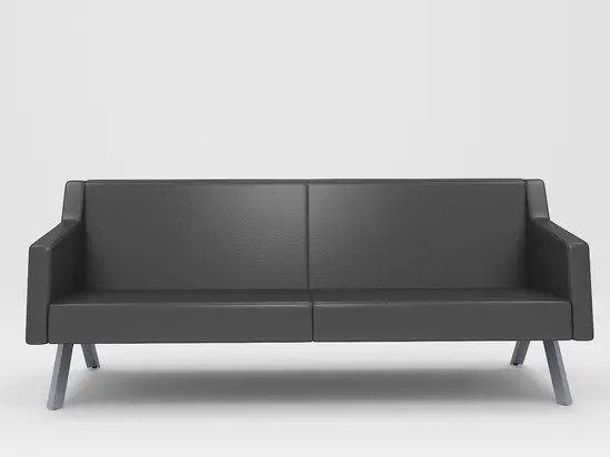 Диван триместен ПИРОТ KUKA 03 - сниман в профил, сив цвят