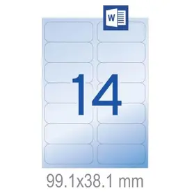 Полиестерни етикети 99.1х38.1 мм