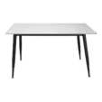 Трапзна маса ДЕАНА- черни крака, бял плот