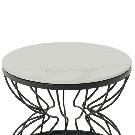 Холна маса ДАНТЕ- бял керамичен плот