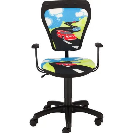 Детски стол Turbo0 - кола, черна база