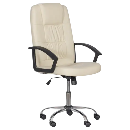 Директорски стол ГРЕГ- сниман отпред, цвят крем