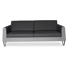 Диван триместен ЕЛЕШНИЦА NBL 03 - сниман в профил, черно-сив на цвят